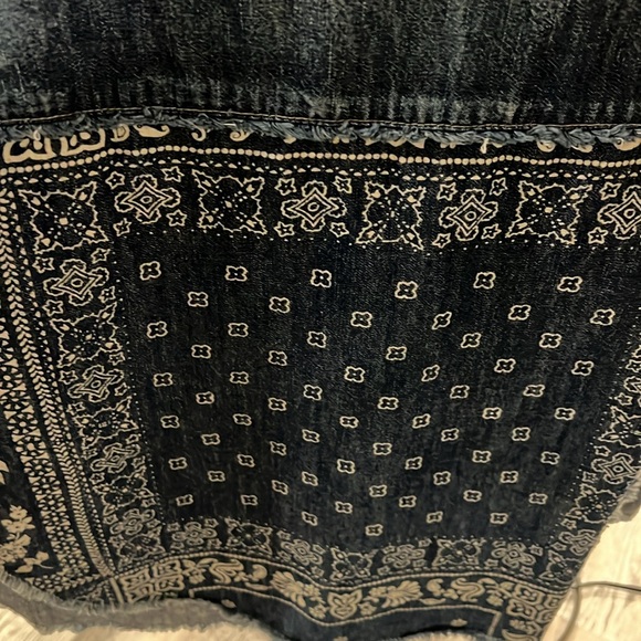 Free People XS long denim shirt - Picture 5 of 8